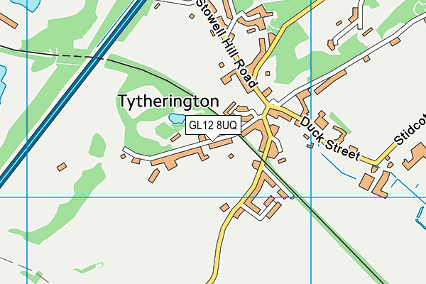 GL12 8UQ map - OS VectorMap District (Ordnance Survey)