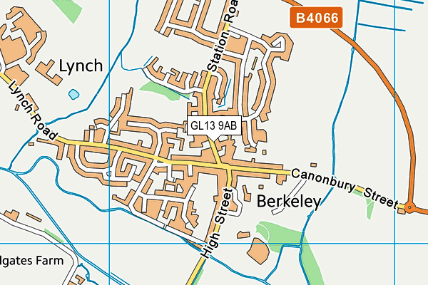 GL13 9AB map - OS VectorMap District (Ordnance Survey)