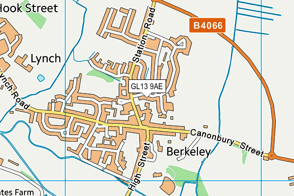 GL13 9AE map - OS VectorMap District (Ordnance Survey)