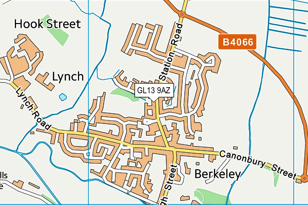 GL13 9AZ map - OS VectorMap District (Ordnance Survey)