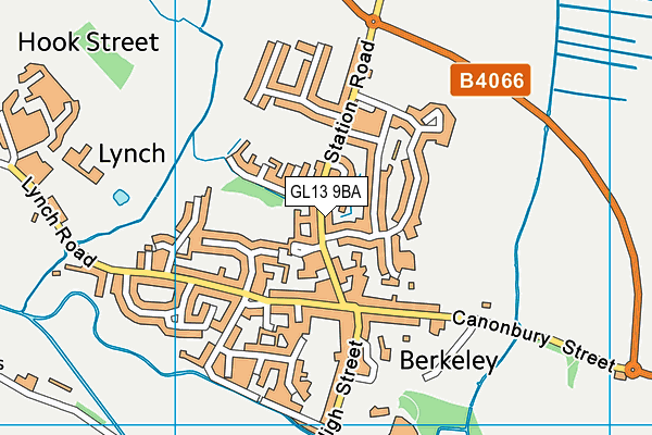 GL13 9BA map - OS VectorMap District (Ordnance Survey)