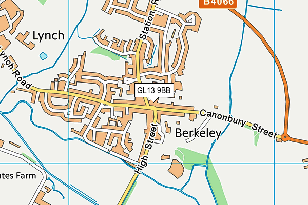 GL13 9BB map - OS VectorMap District (Ordnance Survey)