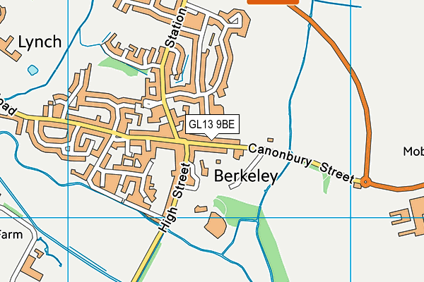 GL13 9BE map - OS VectorMap District (Ordnance Survey)