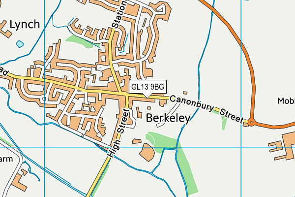 GL13 9BG map - OS VectorMap District (Ordnance Survey)
