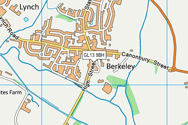 GL13 9BH map - OS VectorMap District (Ordnance Survey)