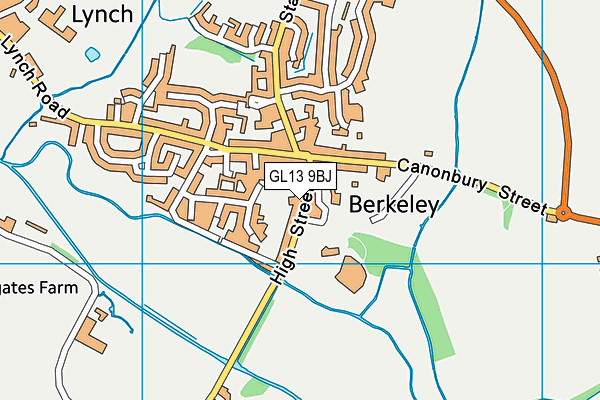 GL13 9BJ map - OS VectorMap District (Ordnance Survey)