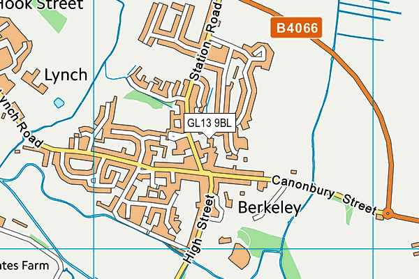 GL13 9BL map - OS VectorMap District (Ordnance Survey)