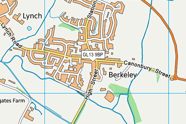 GL13 9BP map - OS VectorMap District (Ordnance Survey)