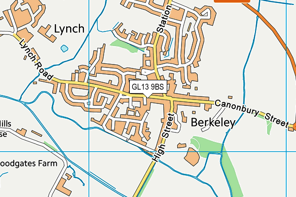 GL13 9BS map - OS VectorMap District (Ordnance Survey)