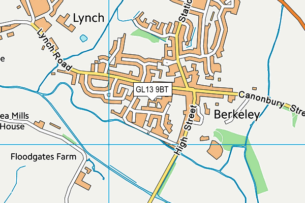 GL13 9BT map - OS VectorMap District (Ordnance Survey)