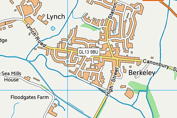 GL13 9BU map - OS VectorMap District (Ordnance Survey)
