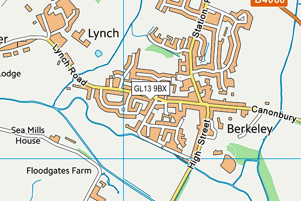 GL13 9BX map - OS VectorMap District (Ordnance Survey)