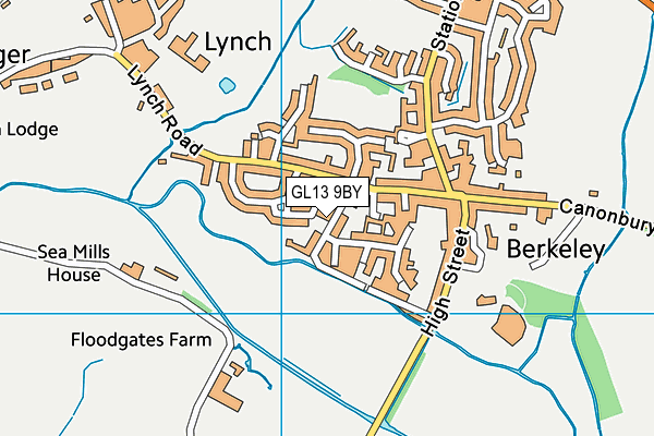 GL13 9BY map - OS VectorMap District (Ordnance Survey)