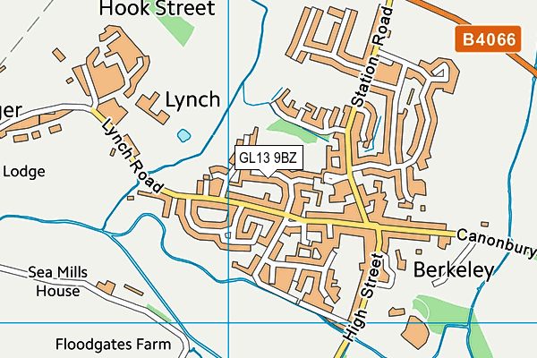 GL13 9BZ map - OS VectorMap District (Ordnance Survey)