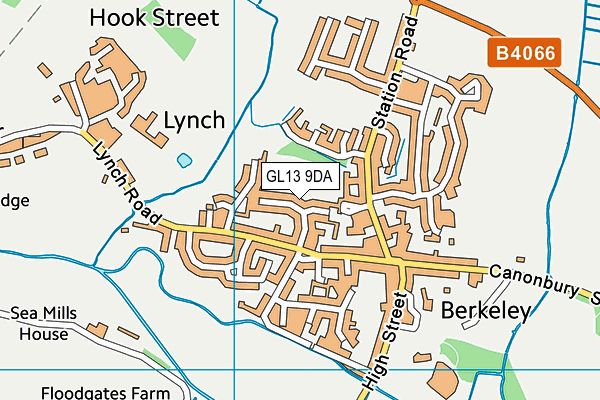 GL13 9DA map - OS VectorMap District (Ordnance Survey)