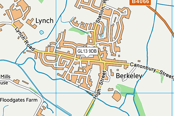 GL13 9DB map - OS VectorMap District (Ordnance Survey)