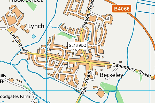 GL13 9DQ map - OS VectorMap District (Ordnance Survey)