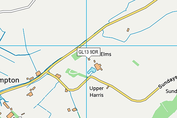 GL13 9DR map - OS VectorMap District (Ordnance Survey)