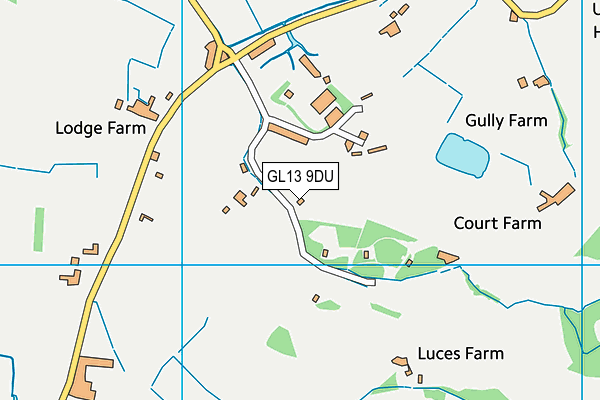 GL13 9DU map - OS VectorMap District (Ordnance Survey)