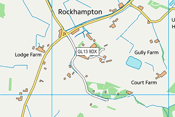 GL13 9DX map - OS VectorMap District (Ordnance Survey)