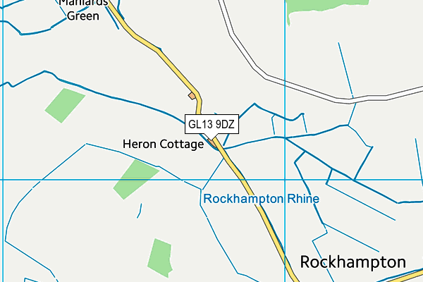 GL13 9DZ map - OS VectorMap District (Ordnance Survey)