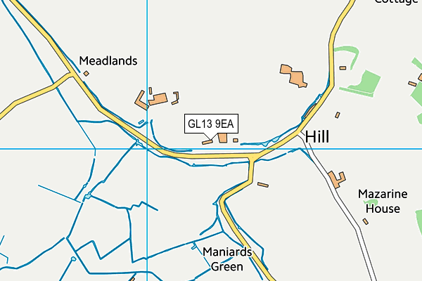 GL13 9EA map - OS VectorMap District (Ordnance Survey)