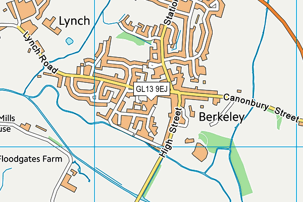 GL13 9EJ map - OS VectorMap District (Ordnance Survey)
