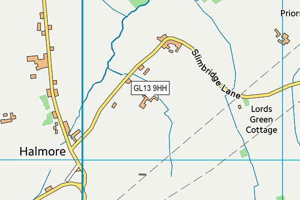 GL13 9HH map - OS VectorMap District (Ordnance Survey)