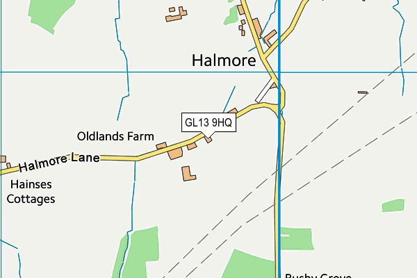 GL13 9HQ map - OS VectorMap District (Ordnance Survey)