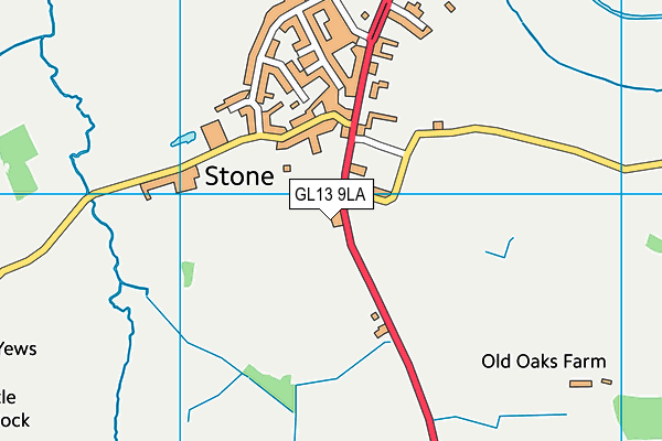 GL13 9LA map - OS VectorMap District (Ordnance Survey)