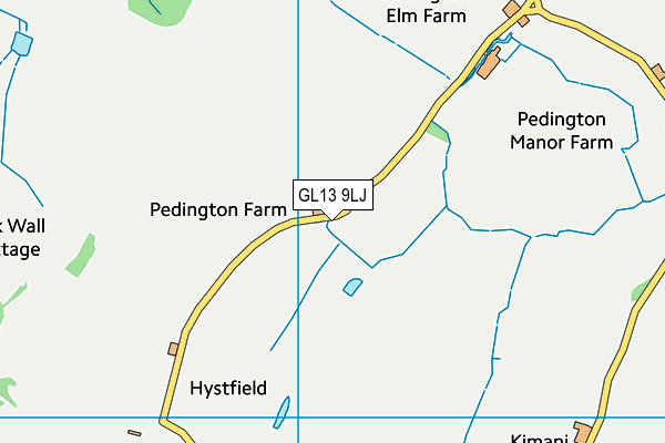 GL13 9LJ map - OS VectorMap District (Ordnance Survey)