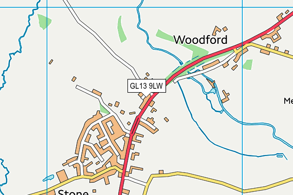 GL13 9LW map - OS VectorMap District (Ordnance Survey)