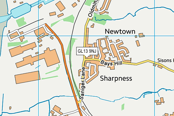 GL13 9NJ map - OS VectorMap District (Ordnance Survey)