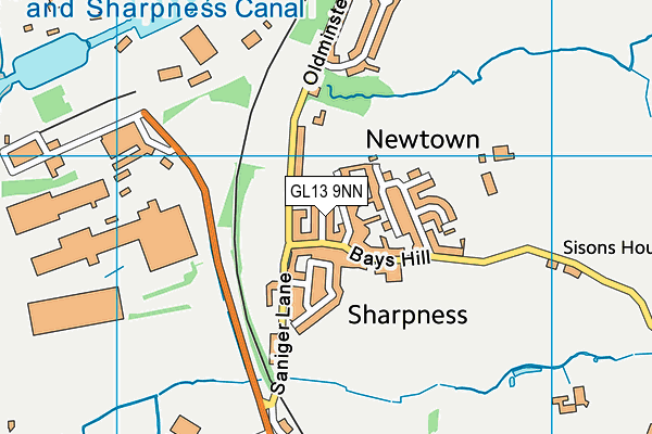 GL13 9NN map - OS VectorMap District (Ordnance Survey)