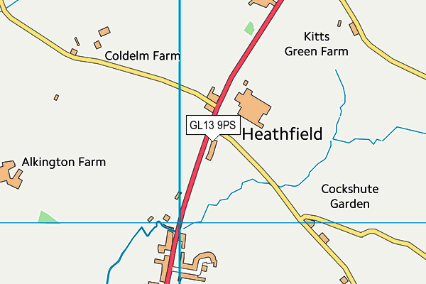 GL13 9PS map - OS VectorMap District (Ordnance Survey)