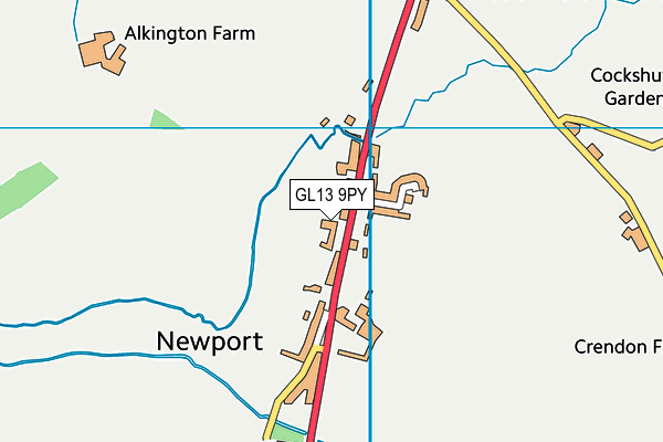 GL13 9PY map - OS VectorMap District (Ordnance Survey)