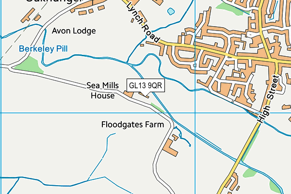 GL13 9QR map - OS VectorMap District (Ordnance Survey)