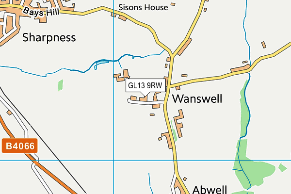 GL13 9RW map - OS VectorMap District (Ordnance Survey)