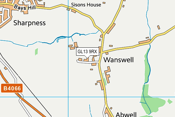 GL13 9RX map - OS VectorMap District (Ordnance Survey)