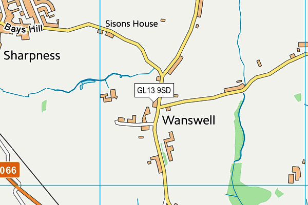 GL13 9SD map - OS VectorMap District (Ordnance Survey)