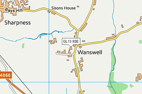 GL13 9SE map - OS VectorMap District (Ordnance Survey)