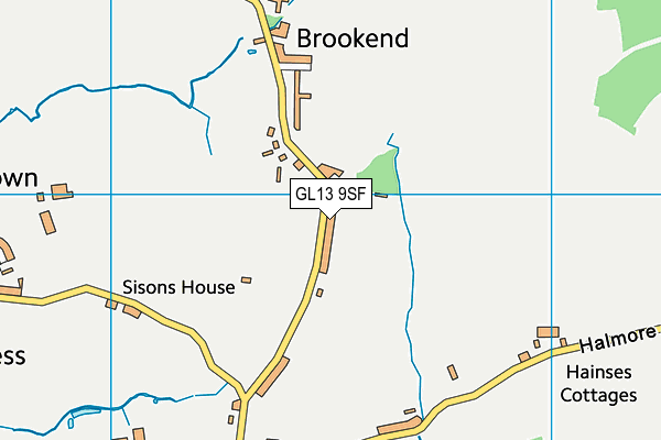 GL13 9SF map - OS VectorMap District (Ordnance Survey)