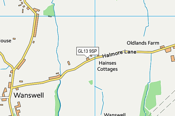 GL13 9SP map - OS VectorMap District (Ordnance Survey)