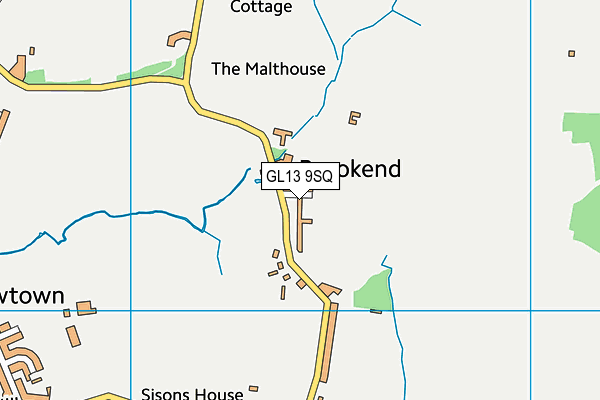 GL13 9SQ map - OS VectorMap District (Ordnance Survey)