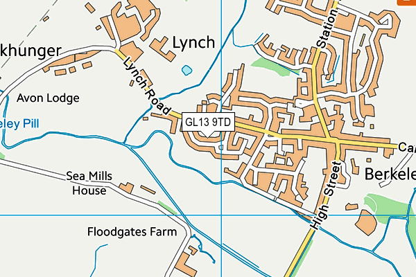 GL13 9TD map - OS VectorMap District (Ordnance Survey)