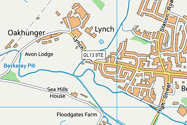 GL13 9TE map - OS VectorMap District (Ordnance Survey)