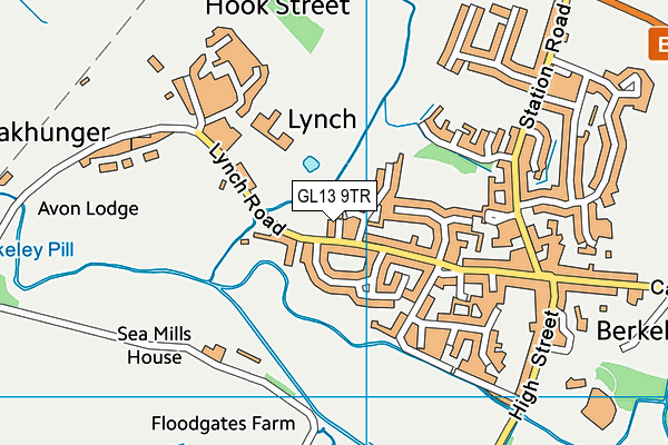 GL13 9TR map - OS VectorMap District (Ordnance Survey)