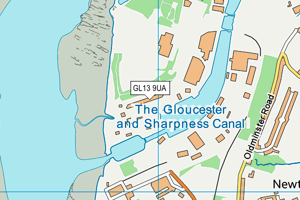 GL13 9UA map - OS VectorMap District (Ordnance Survey)