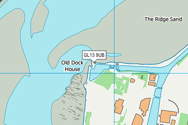 GL13 9UB map - OS VectorMap District (Ordnance Survey)