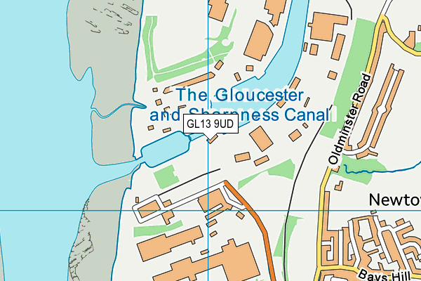 GL13 9UD map - OS VectorMap District (Ordnance Survey)